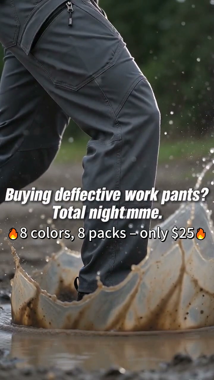 Tactical Waterproof Pants 8-Pack Only $25 – Durable & Functional