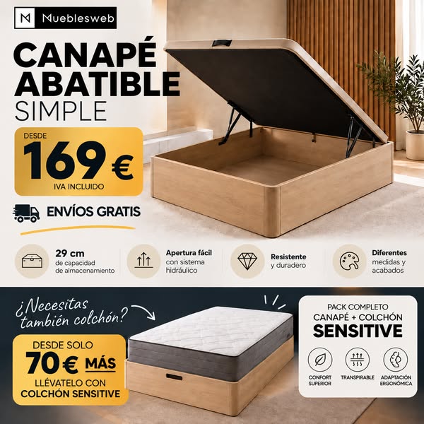 Canapé desde 169 € + envío GRATIS