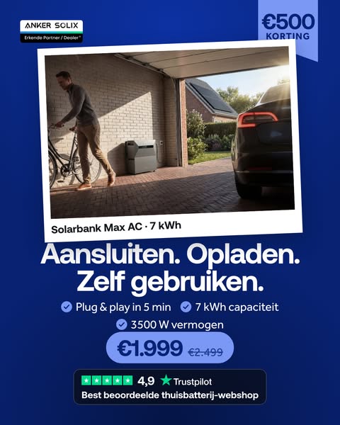 Nu €1.999, bespaar €500