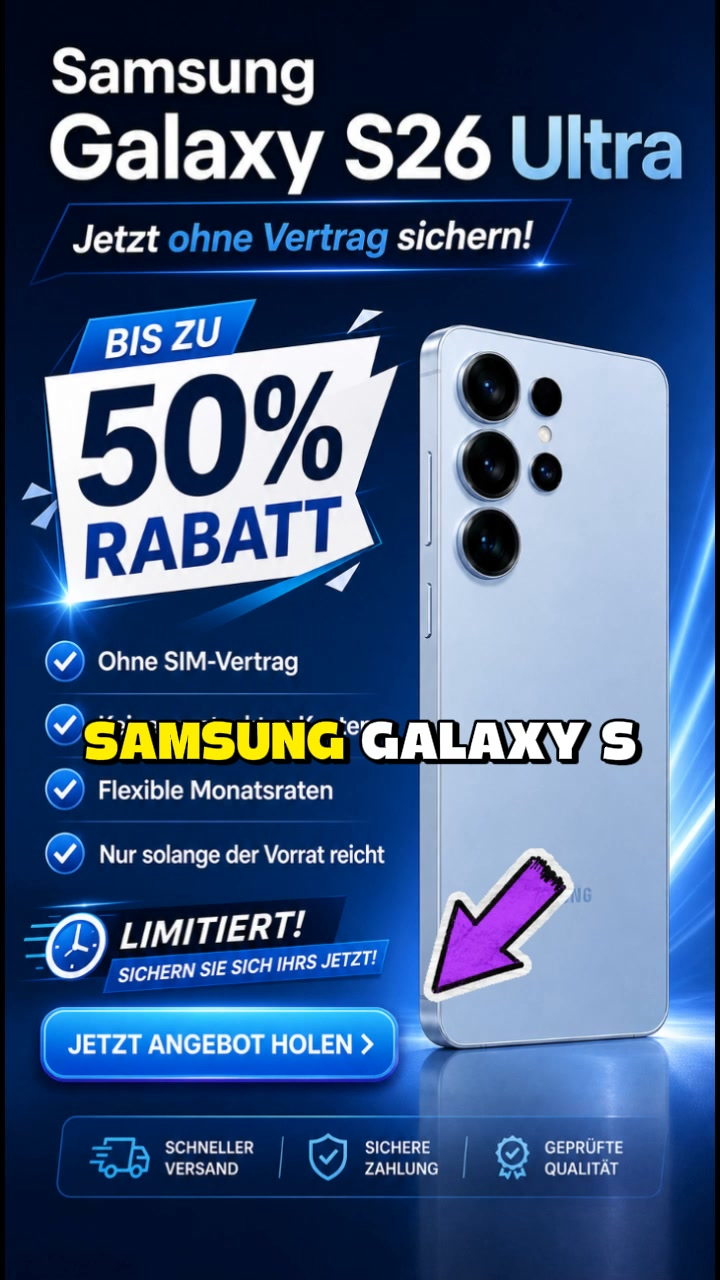 Samsung S26 ohne SIM-Vertrag | Sofort lieferbar