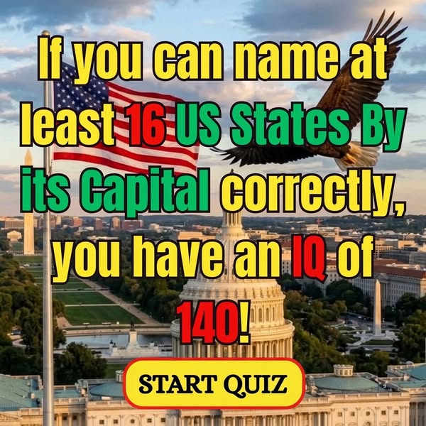Can You Name The US State By Its Capital
