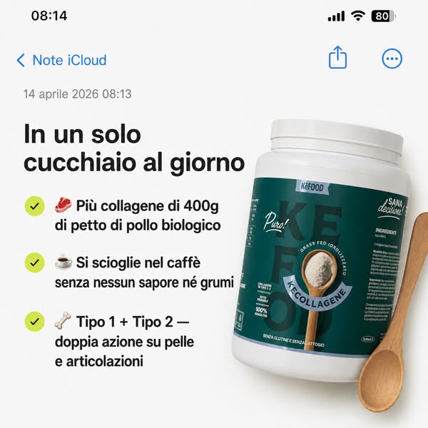 Basta un cucchiaio al giorno