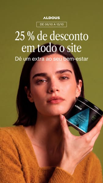 Até -25% em toda a loja | Aldous