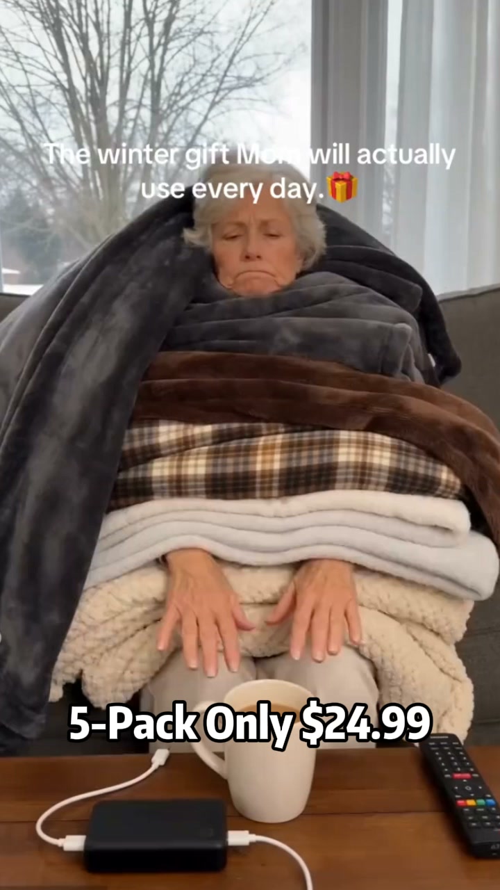 5 HEATED SHAWLS FOR JUST $24.99 — POWER BANK INCLUDED!