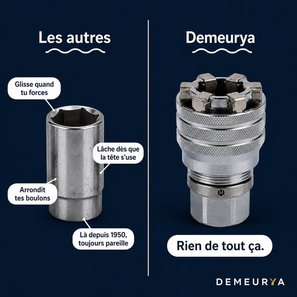 Une seule douille. Toutes les tailles.