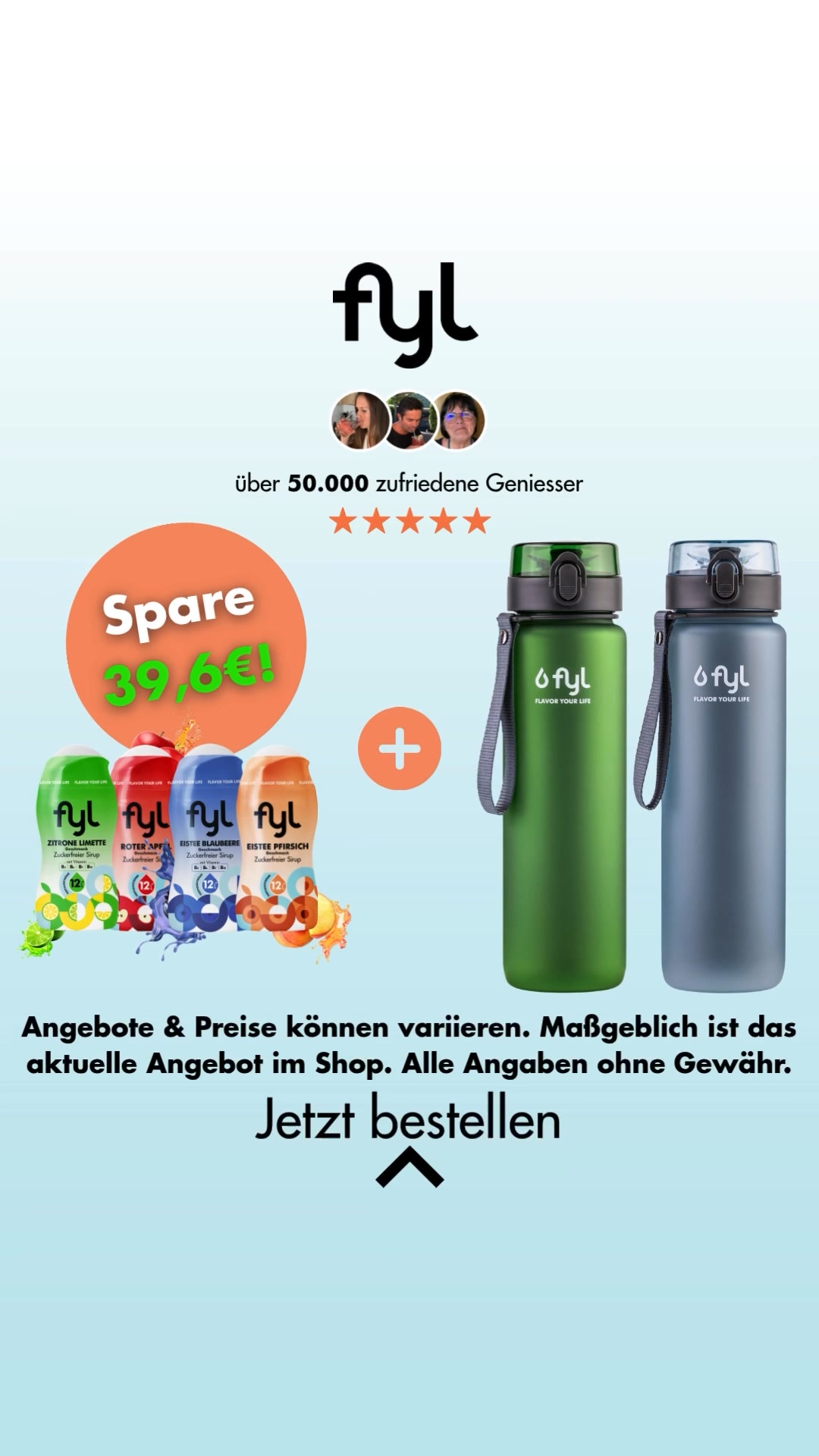 Spare Geld & Zucker!