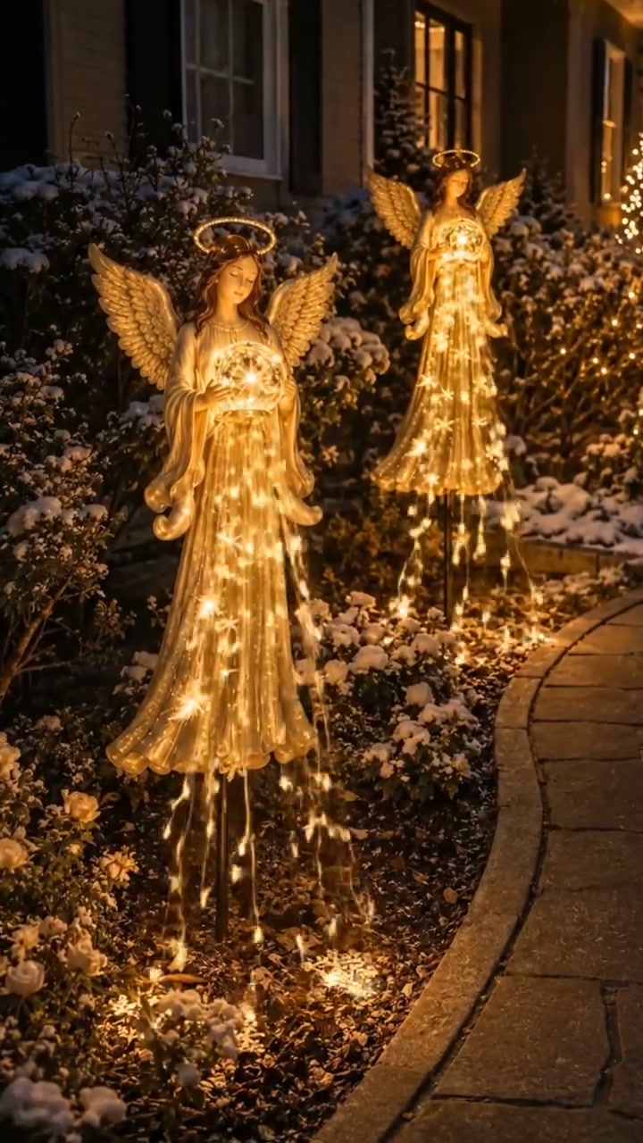 Angel Blessing Fountain™ Solar Garden Light