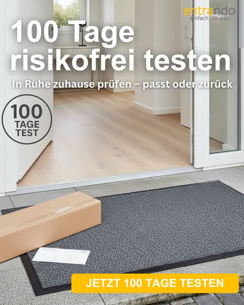 Fußmatte für Innen und Außen - hält Schmutz und Nässe draußen