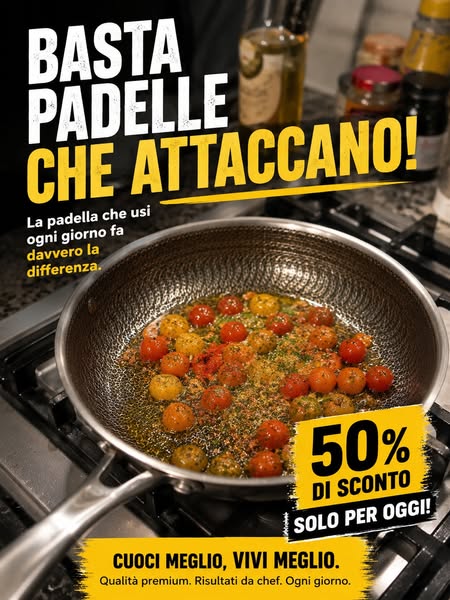 Basta padelle che attaccano