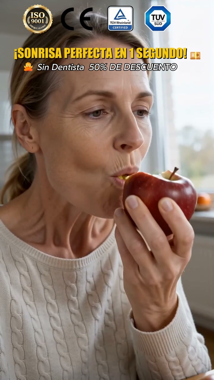¡Increíble! Esta solución hace que tu dentadura postiza quede fija como un diente natural.