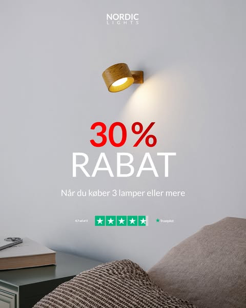 Spar Op til 30% + Gratis Fragt i Dag
