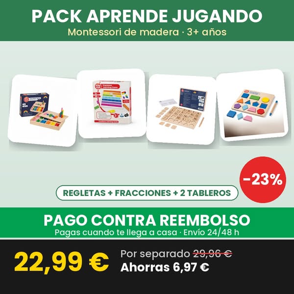 Pack Aprende Jugando Montessori · 22,99 €