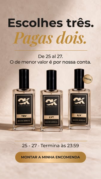 3x2 en OK Perfumes · só este fim de semana