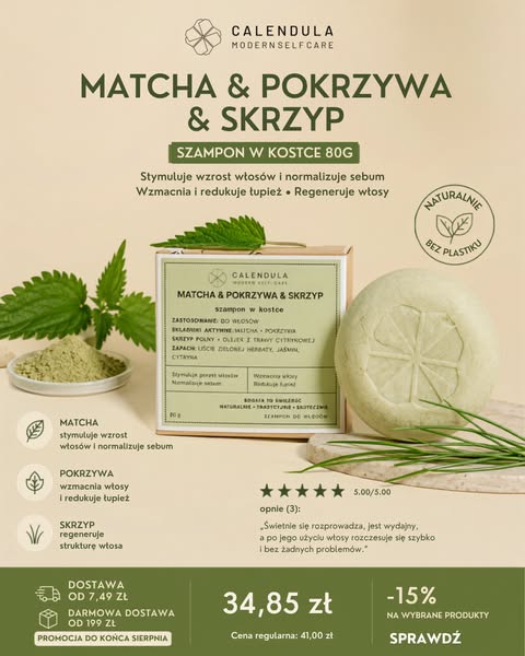 15% na bestseller Calendula, tylko do końca sierpnia
