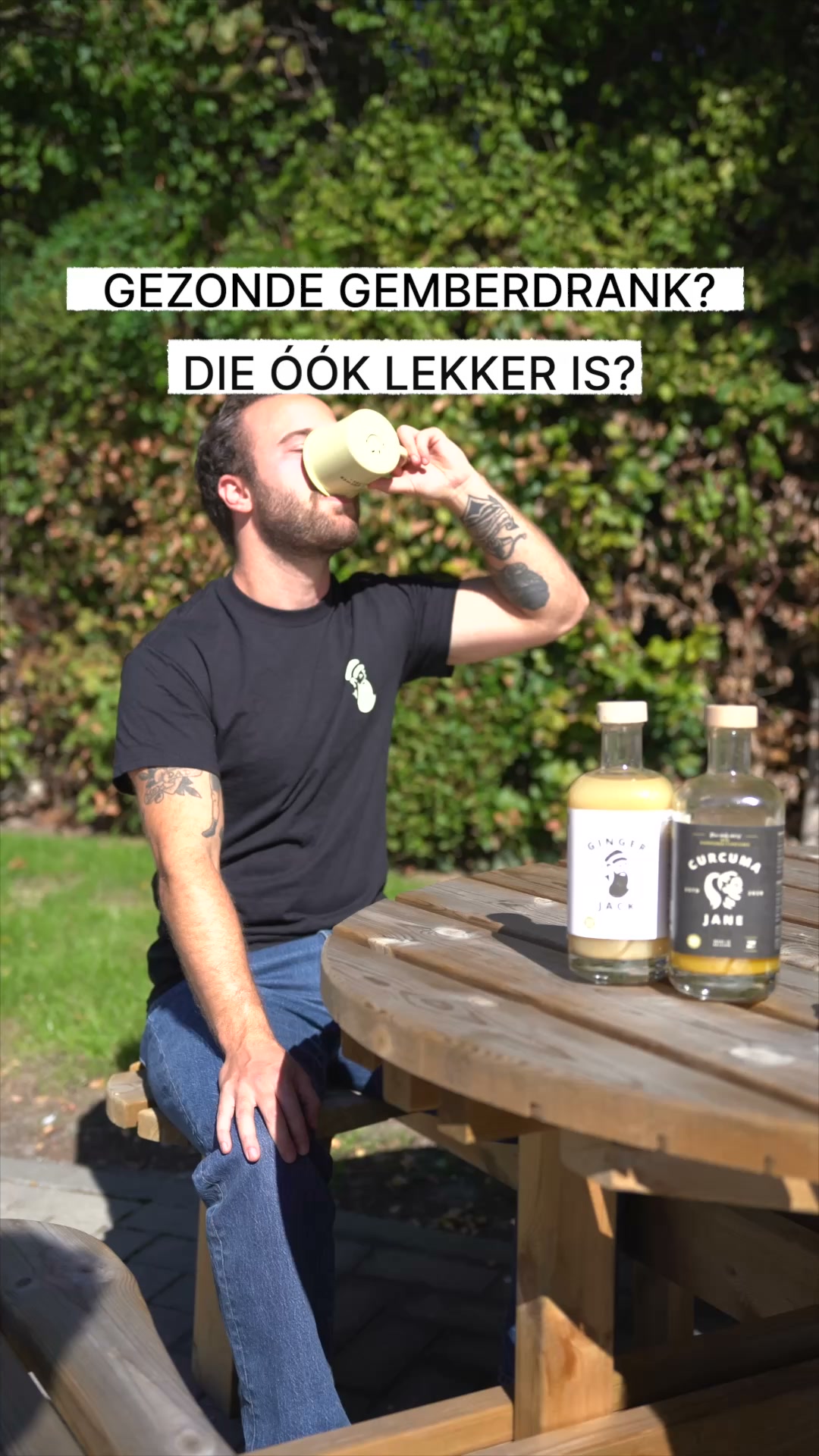 Halve kilo verse gember per fles