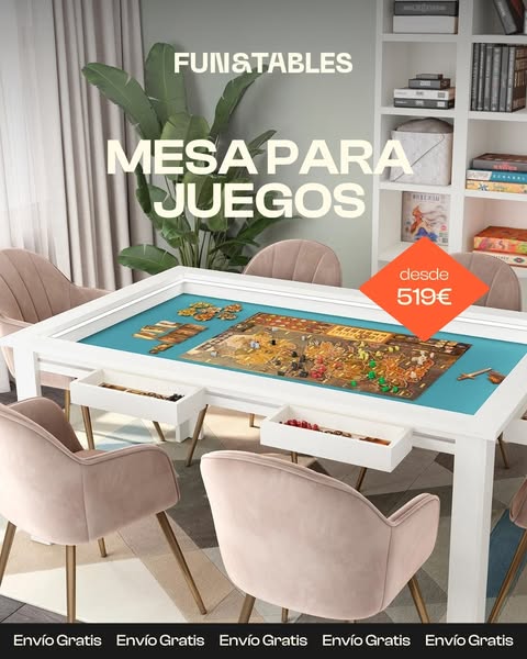 La mesa ideal para jugar