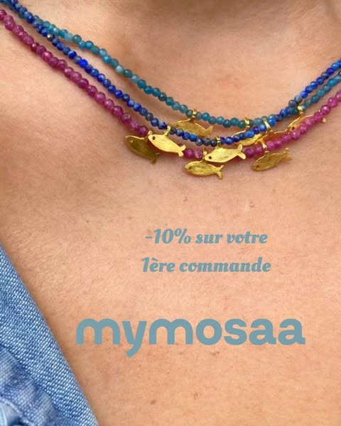 Offrez Mymosaa avec 10% de remise sur votre 1ère commande