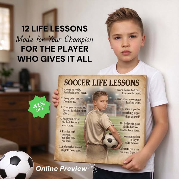 Archival Inks Soccer Canvas Art