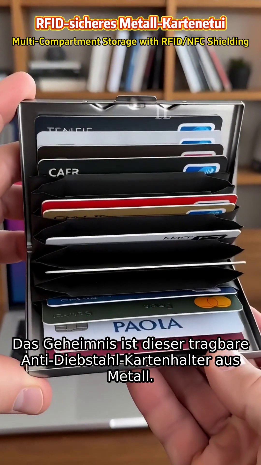 RFID-Metallkartenetui – geschützt, geordnet und schnell griffbereit