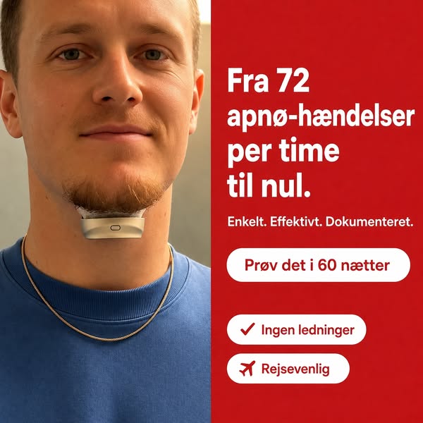 Fra 72 søvnapnø-hændelser til nul. Enkelt.