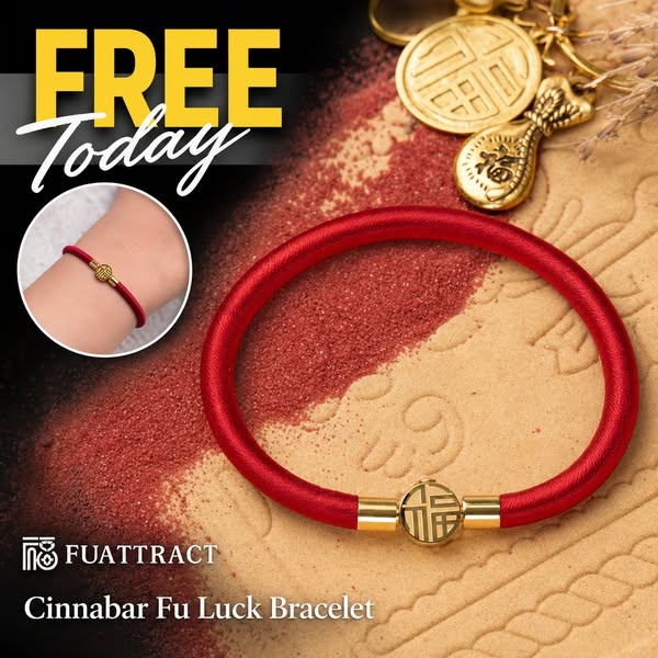 $79.99 Value — FREE Today Cinnabar Luck Bracelet