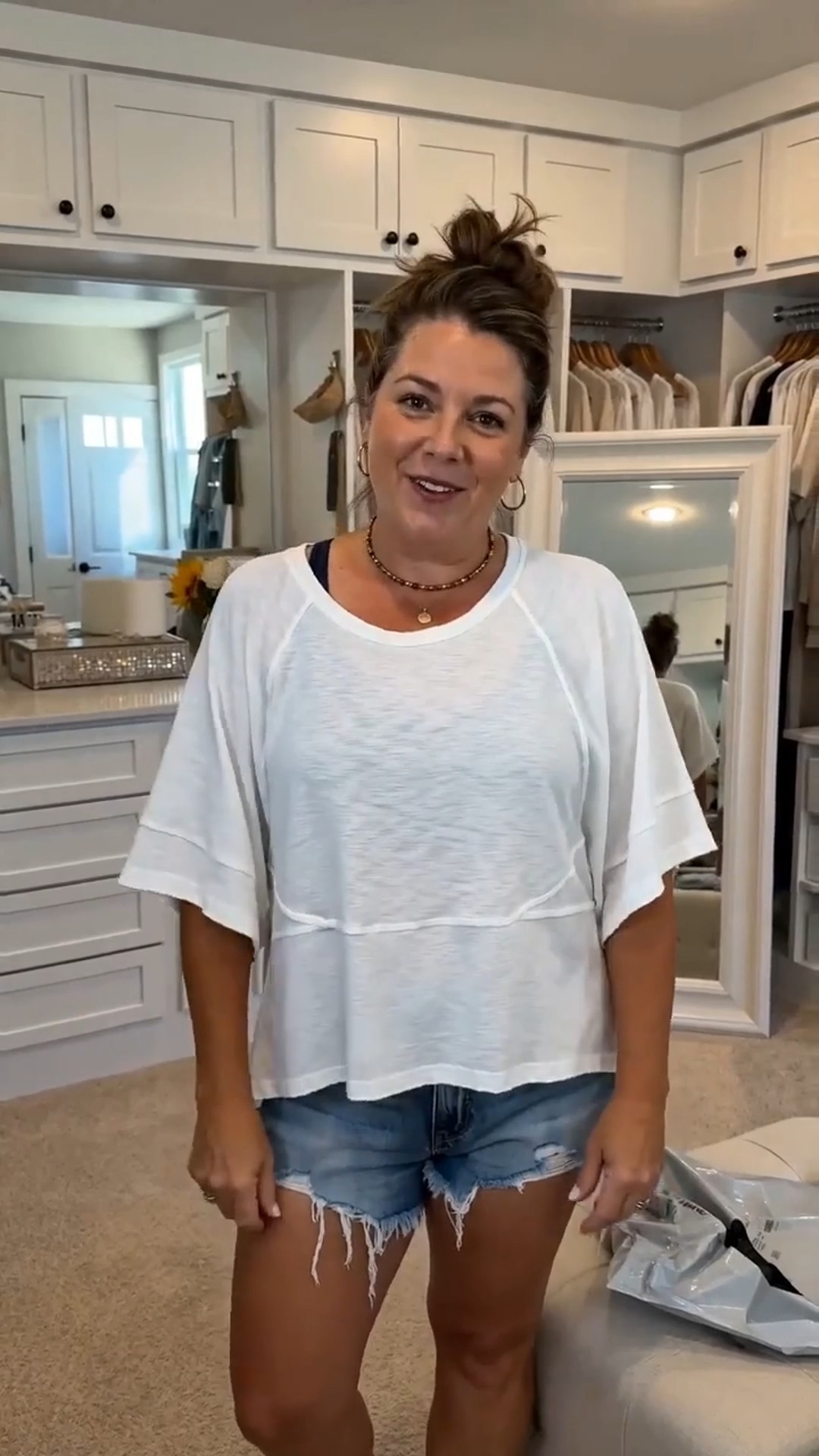 Women's Loose Fit Batwing Half Sleeve T-Shirt. Shop Now
