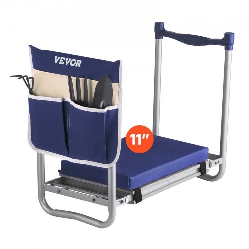 VEVOR Kniebank 585x300x485 mm, Kniekussen 279x385mm Kniekussen, Kniehulpmiddel voor tuinieren tot 160 kg, Opvouwbare tuinstoel met 1 gereeds