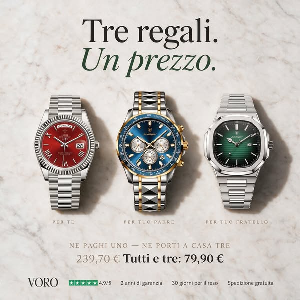 Ne paghi uno. Ne porti a casa tre.