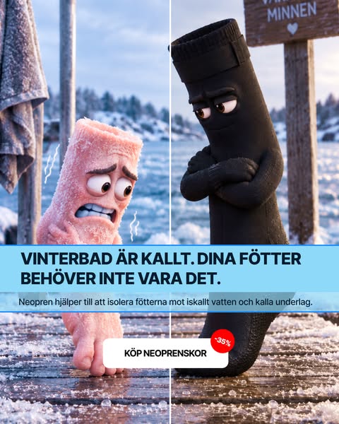 Säg hejdå till stelfrusna fötter vid vinterbadet!