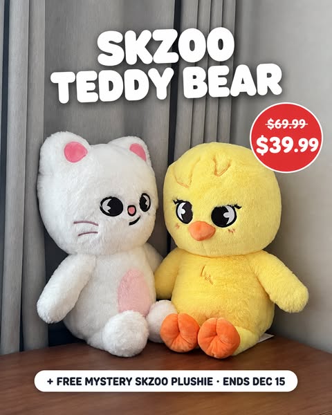 SKZOO Teddy + Free Mystery Plushie