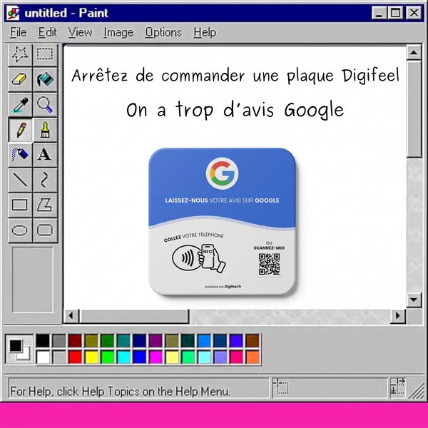 Plaque Avis Google Digifeel