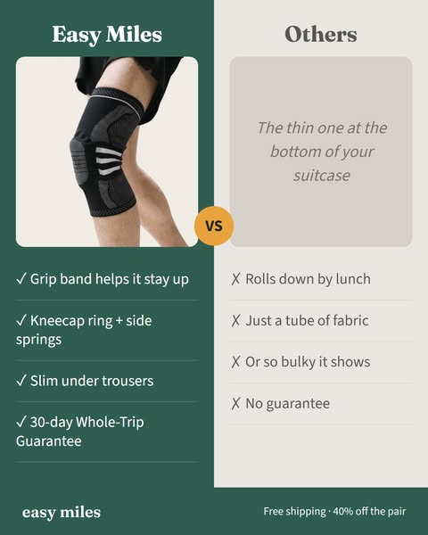 The knee sleeve that stays up