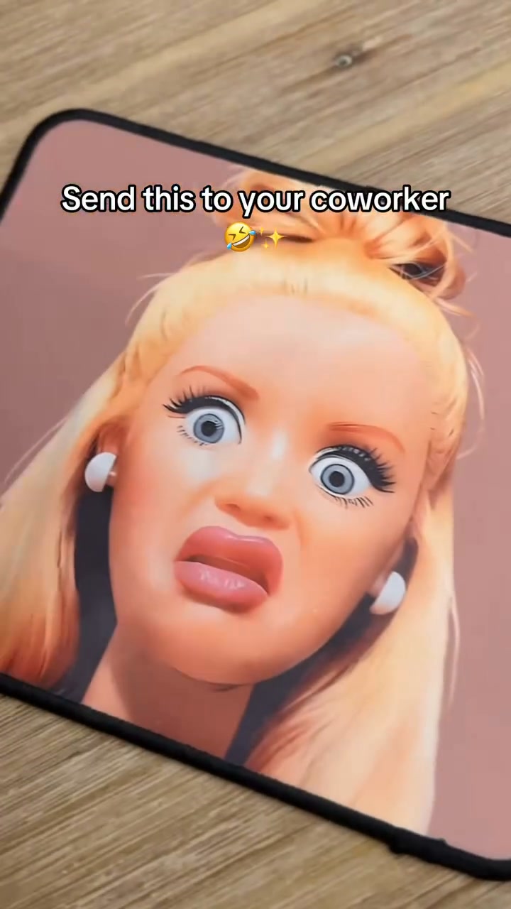 Funny Girl Mouse Pad.