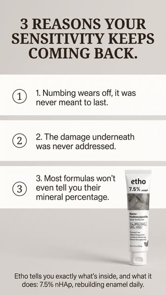 The same mineral your teeth are made of—now in your toothpaste
