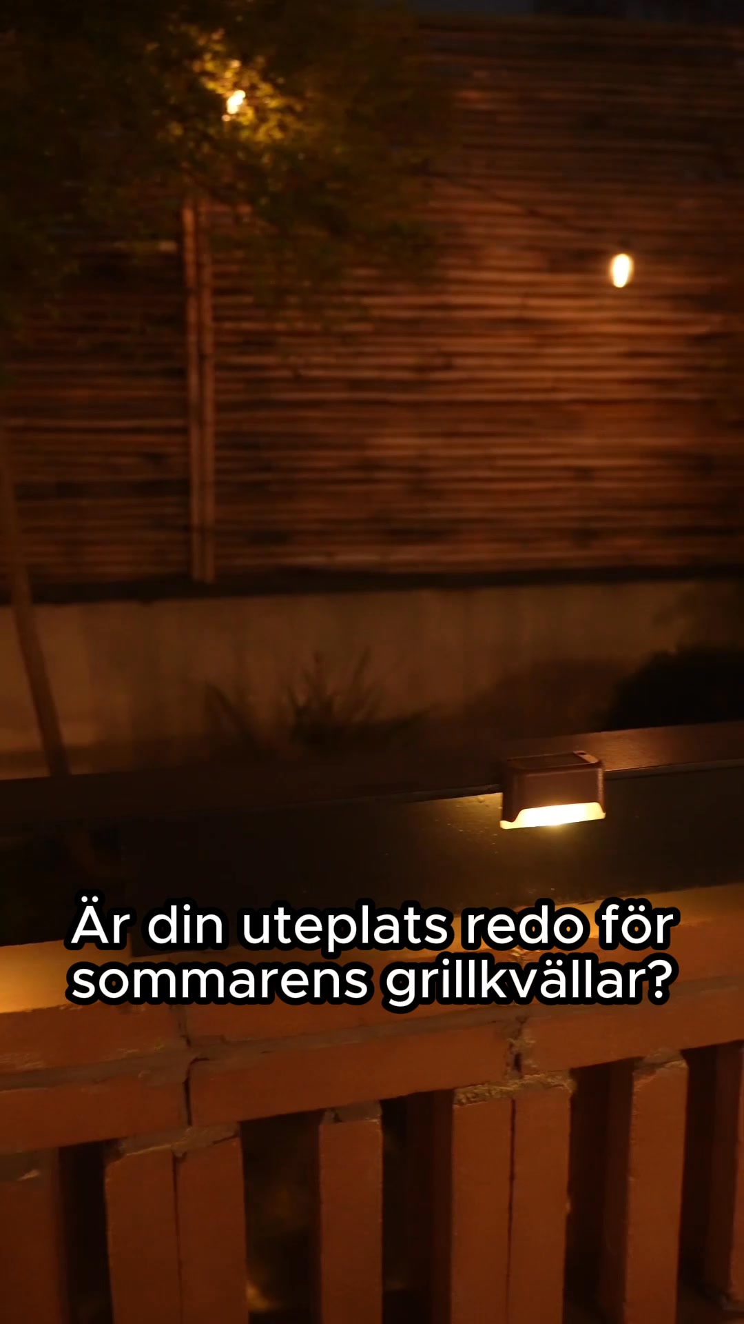 Solcellsdriven Utomhuslampa