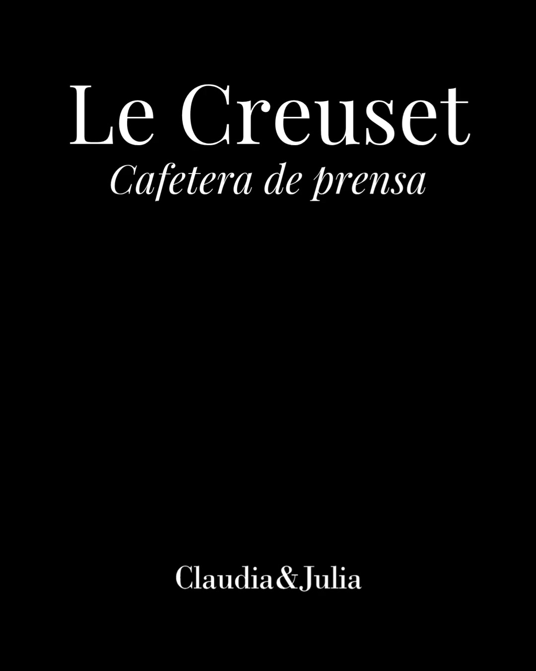 Café con más aroma, con Le Creuset