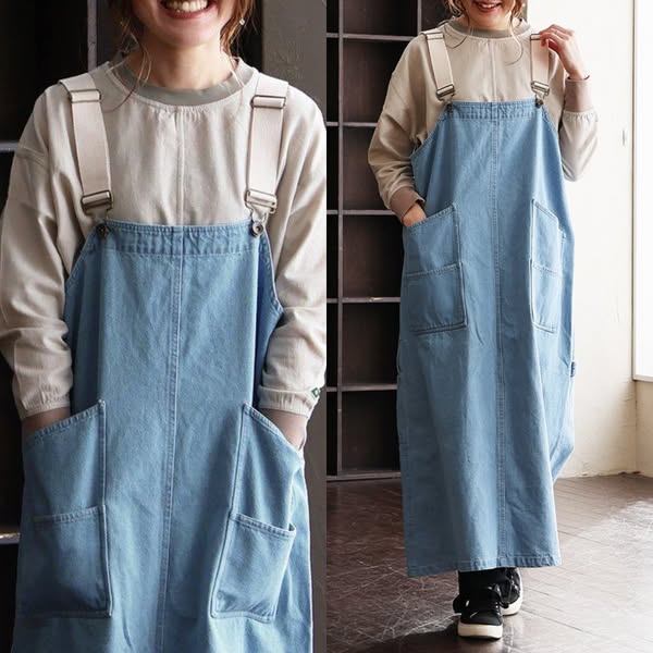 Women’s Utility Denim Overall Dress