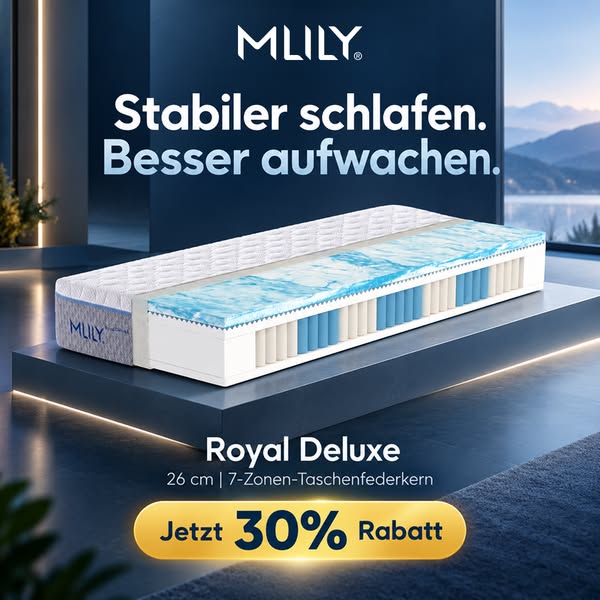 Royal Deluxe Taschenfederkernmatratze | MLILY Deutschland