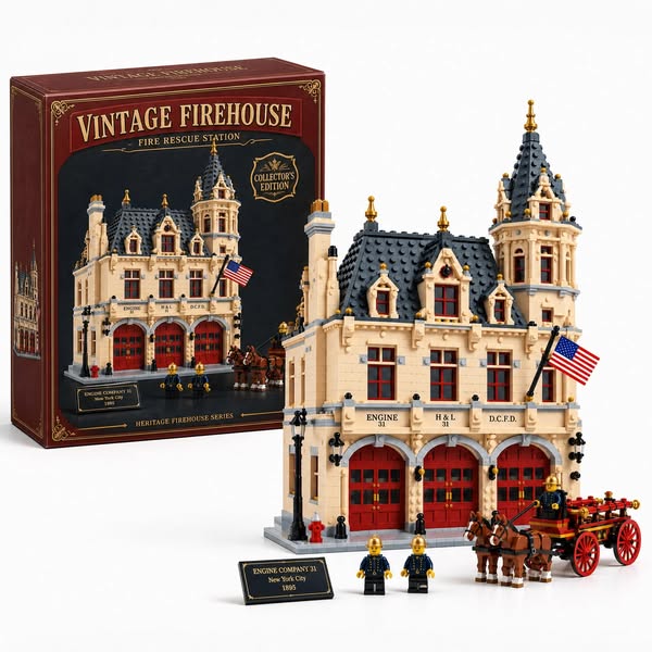 Vintage Firehouse Collector Set
