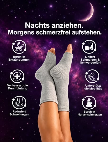 Die Nacht-Sleeves gegen Plantarfasziitis-Schmerzen
