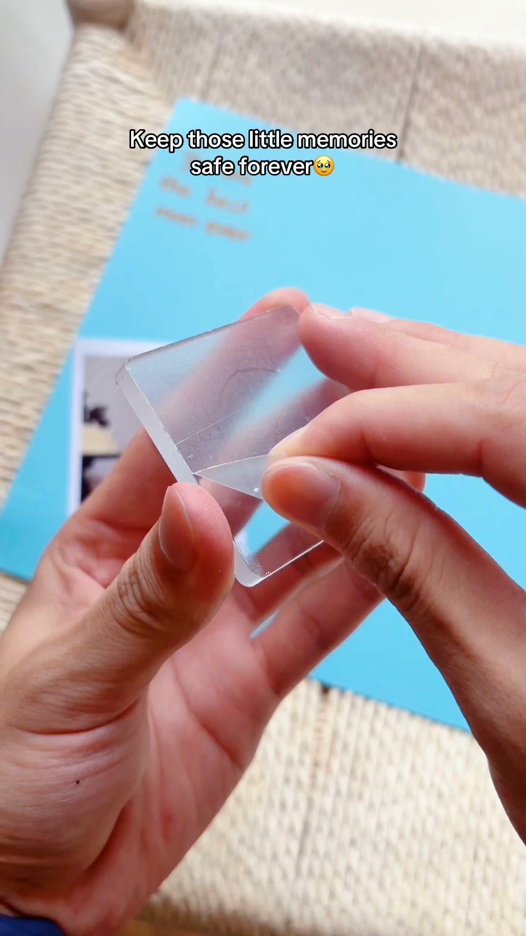 Acrylic DIY Square Fridge Magnets Set with Adhesive Backing - Photo Frames for Crafts, Kitchen, Home Decor Use