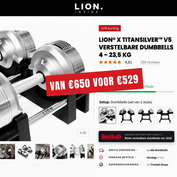52 dumbbells in één compacte set