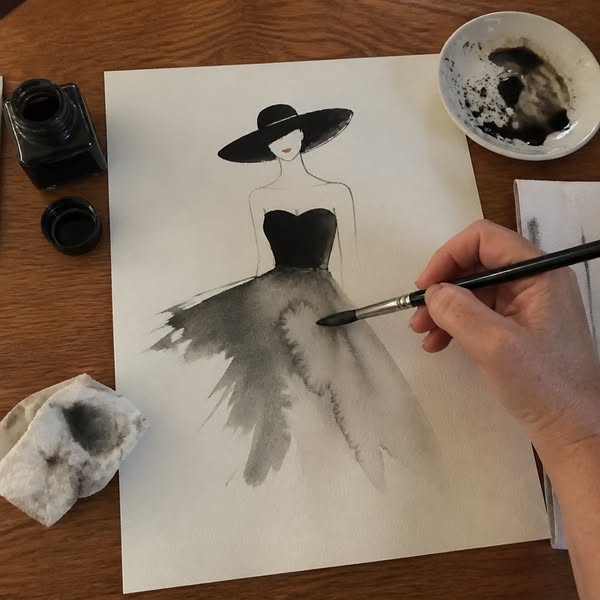 Learn the Classic French Art of Watercolor Fashion Illustration