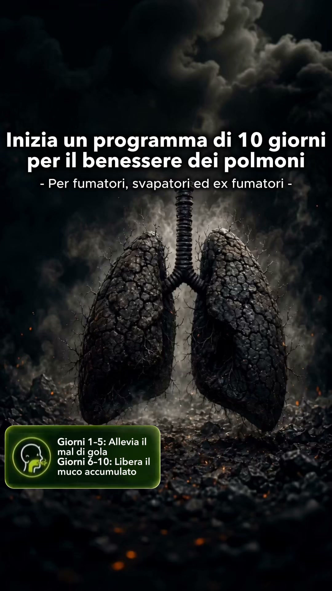Un supporto quotidiano naturale per fumatori ed ex fumatori.