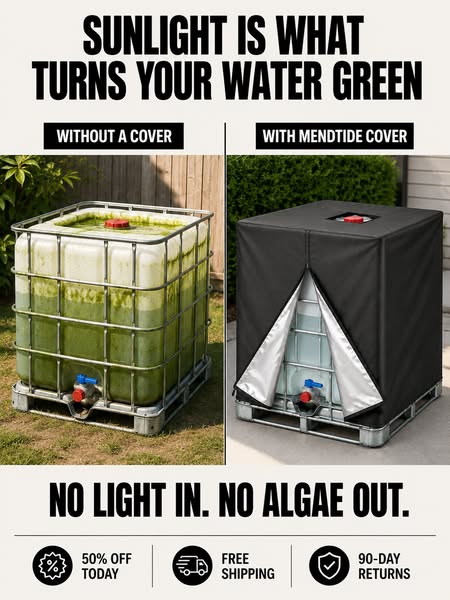 Waterproof IBC Tote Cover – Heavy-Duty, UV-Blocking, Secure Fit