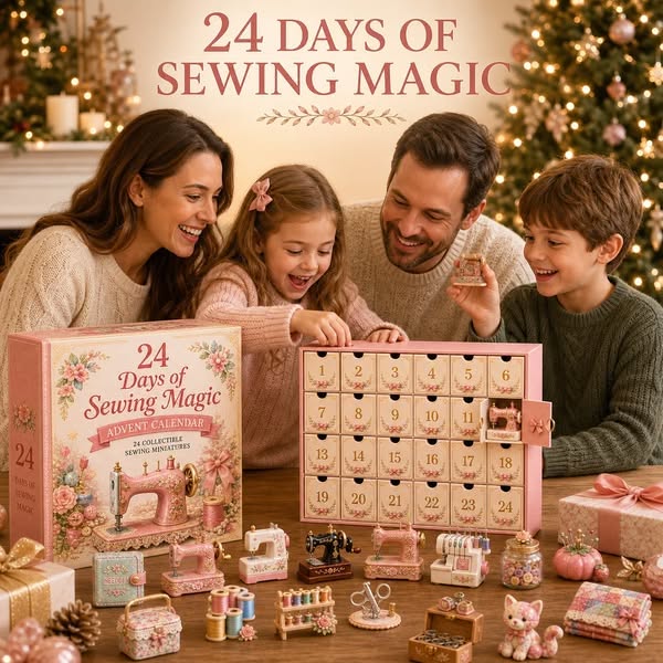 Last Day 50% OFF24 Days of Sewing Magic Advent Calendar – 24 Collec
