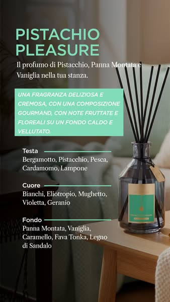 Una fragranza gourmand che conquista l'ambiente