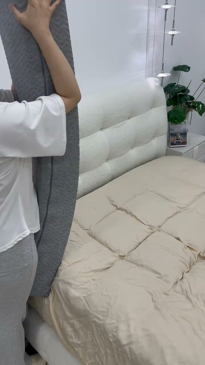 Wedge-shaped headboard pillow, triangular wedge-shaped backrest cushion/mattress filling pillow