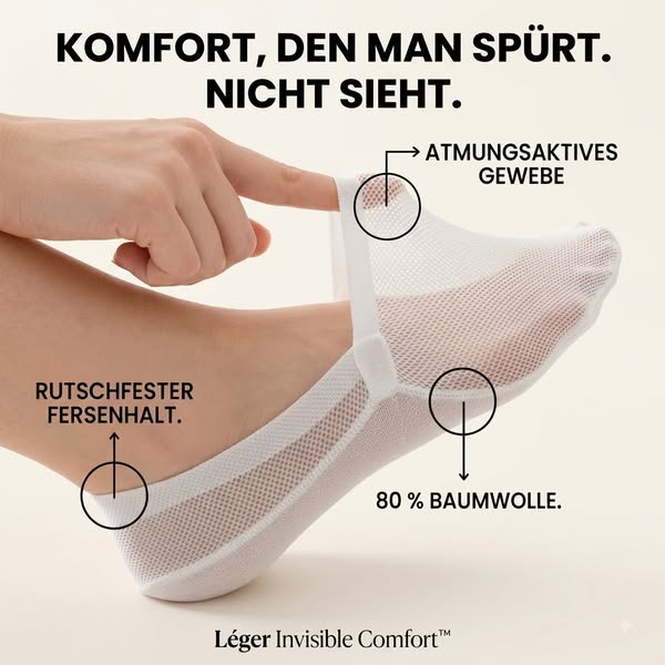 Die Nr. 1 unter den unsichtbaren Socken in Deutschland!