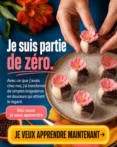 Apprenez les brigadeiros floraux dès zéro